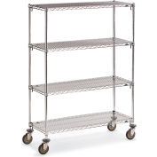 Metro Super Adjustable Super Erecta Wire Shelf Trucks - 60" Wx24" D Shelf - 79" H
