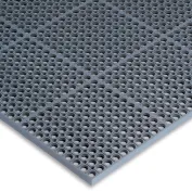 Rubber-Cal Safe-Grip Slip-Resistant Traction Mats - 1/4 in x 34 in x 2 ft - Brown Rubber Runner