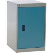 Rousseau Cabinet Pedestal For Modular Mobile Cabinets - One Shelf - Everest Blue/Lt. Gray