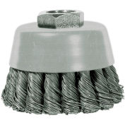 Century Drill 76046 Angle Grinder Cup Brush 3" Dia. Knot Steel 0.02"