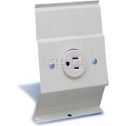 Cadet® Baseboard Integral Receptacle Kit BRF12W 2-1/2"L X 2-1/2"W X 6-3/4"H White