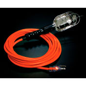 Pro Glo® Trouble Light With 50 ft Cord, Grounded Handle Outlet, 16/3, Orange