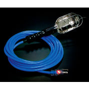 Pro Glo® Trouble Light With 25 ft Cord, Grounded Handle Outlet, 16/3, Blue