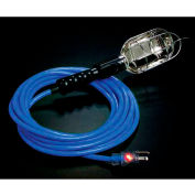 Pro Glo® D12925025 Trouble Light With 25 ft Cord, Grounded Handle Outlet, 12/3, Blue