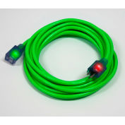 Pro Glo® D17004100 Extension Cord With 100 ft Cord, 10/3 Awg Sz, Green