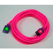Pro Glo® D17335025 Extension Cord With 25 ft Cord, 14/3 Awg Sz, Pink