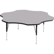 Activity Tables, 60"L x 60"W, Standard Height, Flower - Gray Granite