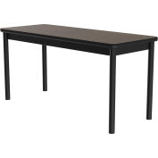 Correll Science Lab Table - Laminate Top - 30"W x 60"L x 36"H - Walnut