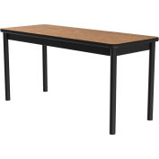 Correll Science Lab Table - Laminate Top - 30"W x 60"L x 36"H - Medium Oak