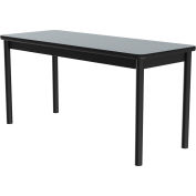 Correll Science Lab Table - Laminate Top - 30"W x 72"L x 36"H - Gray Granite