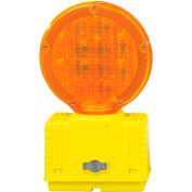 Cortina Solar Barricade Light, Yellow Body, Amber Lens, 03-10-SBLG, Price Per Each - Pkg Qty 4