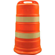 Cortina Traffic Barrel Drum With (4) 4" Engineer Grade Reflective Stripes, HDPE, 03-780-4EG
