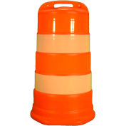 Cortina Traffic Barrel Drum With (4) 6" Engineer Grade Reflective Stripes, HDPE, 03-780-6EG