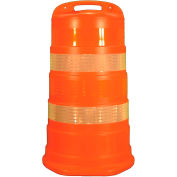 Cortina Traffic Barrel Drum With (4) 6" High Intensity Stripes, LDPE, 03-782-6HI