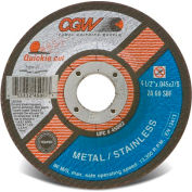 CGW Abrasives 45002 Cut-Off Wheel 4-1/2" x 7/8" 60 Grit Type 27 Zirconia Aluminium Oxide - Pkg Qty 25