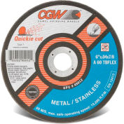 CGW Abrasives 45010 Cut-Off Wheel 4-1/2" x 7/8" 60 Grit Type 1 Zirconia Aluminium Oxide - Pkg Qty 25