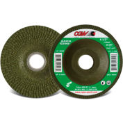 CGW Abrasives 49753 Green Grinding Wheel 4-1/2" x 1/4" x 5/8-11" T27 36 Grit Zirconia - Pkg Qty 10