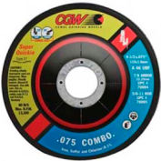 CGW Abrasives 70094 Super-Quickie Cut&Trade; Cut/Grind Combo Wheels 4-1/2" 46 Grit Aluminum Oxide - Pkg Qty 25