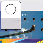 Hang Tab System, 7/16" Hole Dia., 7/8"W X 1-1/4"H - Pkg Qty 5000