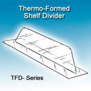 Thermo-Formed Shelf Dividers, 3"H, 10" Depth - Pkg Qty 50