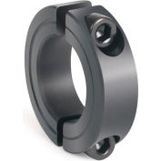 Two-Piece Clamping Collar, 1-1/4", Black Oxide Steel