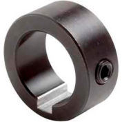 Climax Metal, Set Screw Collar W/Keyway C-100-KW, 1" Bore, Black Oxide
