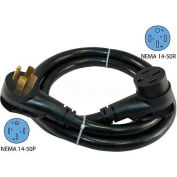 Conntek, 15306, 30-Ft 50-Amp RV Straight Blade Extension Cord with NEMA 14-50P/R and Ergo Grip