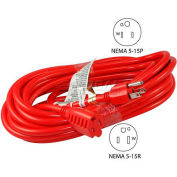 Conntek 20241-050, 50',15A, 14/3 SJTW Outdoor Extension Cord with NEMA 5-15P/R