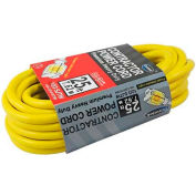 Conntek 20251-100, 100', 12/3 SJTW Outdoor Extension Cord with NEMA 5-15P/R, Lighted Receptacle