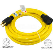Conntek 20601, 25', 30A, Generator Power/Extension Cord with NEMA L14-30P to L14-30R