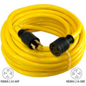 Conntek 20603, 100', 30A, Generator Power/Extension Cord with NEMA L14-30P to L14-30R