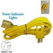 Conntek 24161-108, 9', 13A, 16/3 SJT I-Ring Indoor Extension Cord with Glow Indicator, 5-15P/R
