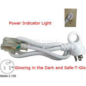 Conntek 24161-180, 15', 13A, 16/3 SJT I-Ring Extension Cord with Glow Indicator, 5-15P/R