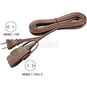 Conntek 3BW115T-180, 3-Pack 15-Ft Safety Cover Indoor Household Extension Cord with Tri-Outlets - Pkg Qty 3