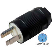Conntek 60837-00, 50-Amp Assembly RV Plug with NEMA 14-50P Male End