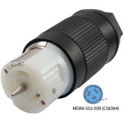 Conntek CS6364, 50-Amp CA-Standard Connector with NEMA CS6364 Female End, 3 Pole- 4 Wire
