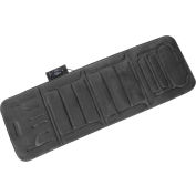 Relaxzen 10-Motor Massage Plush Mat with Heat and Extra Foam - Gray