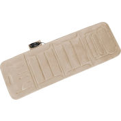 Relaxzen 10-Motor Massage Plush Mat with Heat and Extra Foam - Beige