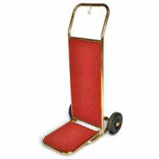 CSL Bellman's Hand Truck, Titanium Finish, Red Carpet, 6" Black Pneu