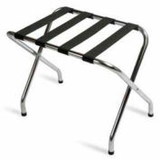 Flat Top Zinc Luggage Rack with Black Straps, 1 Pack