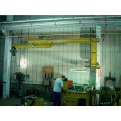 Contrx Wall-Mount Full Cantilever Telescoping Jib Crane, 1000 Lb. Capacity, 14' 8-3/8" to 20' Span