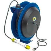 Coxreels EZ-PC24-0016-C Safety Spring Rewind Power Cord Reel: Fluor Tube Light 100' Cord 16AWG
