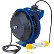 Coxreels PC13-3516-C Power Cord Spring Rewind Reel: Fluor. Tube Light, 35' Cord, 16 AWG