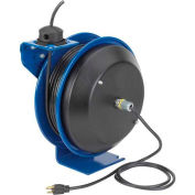 Coxreels PC17-3510-X Power Cord Spring Rewind Reel: Less Accessory, 35' Cord, 10 AWG