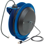 Coxreels PC19-7512-X Power Cord Spring Rewind Reel: 75' Cord, 12 AWG, Less Accessory