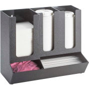 Cal-Mil 1013 Classic Black Cup and Lid Organizer 13-1/2"W x 7-1/4"D x 11-1/2"H
