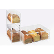 Cal-Mil 1204-52 Classic 3 Tier Bread Case 8"W x 13"D x 21"H Wood Accent