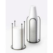 Cal-Mil 1239 Iron Cup and Lid Display with Straight Post 4-1/8"W x 4-1/8"D x 8-1/8"H - Pkg Qty 3