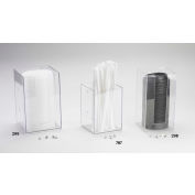 Cal-Mil 787-13 Napkin / Lid / Straw Organizer 4-1/4"W x 4-1/4"D x 6"H Black - Pkg Qty 4