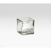 Cal-Mil C4X4GLCN Classic Glass Jar 4"W x 4"D x 4"H - Pkg Qty 3